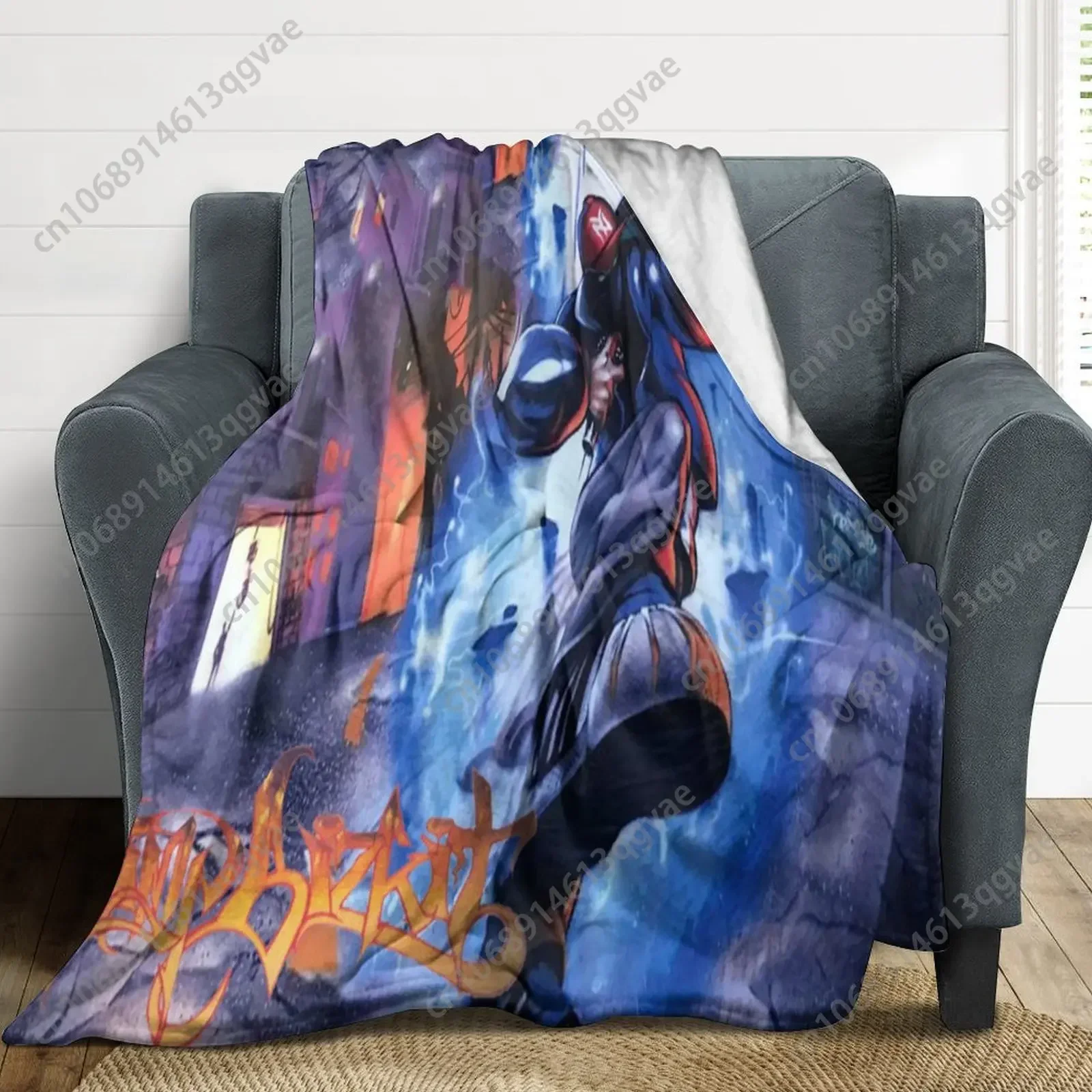 Limp Bizkit Metal Band Flannel Blankets Are Soft Comfortable and Warm Perfect for Winter Naps Homes Offices Travel Camping