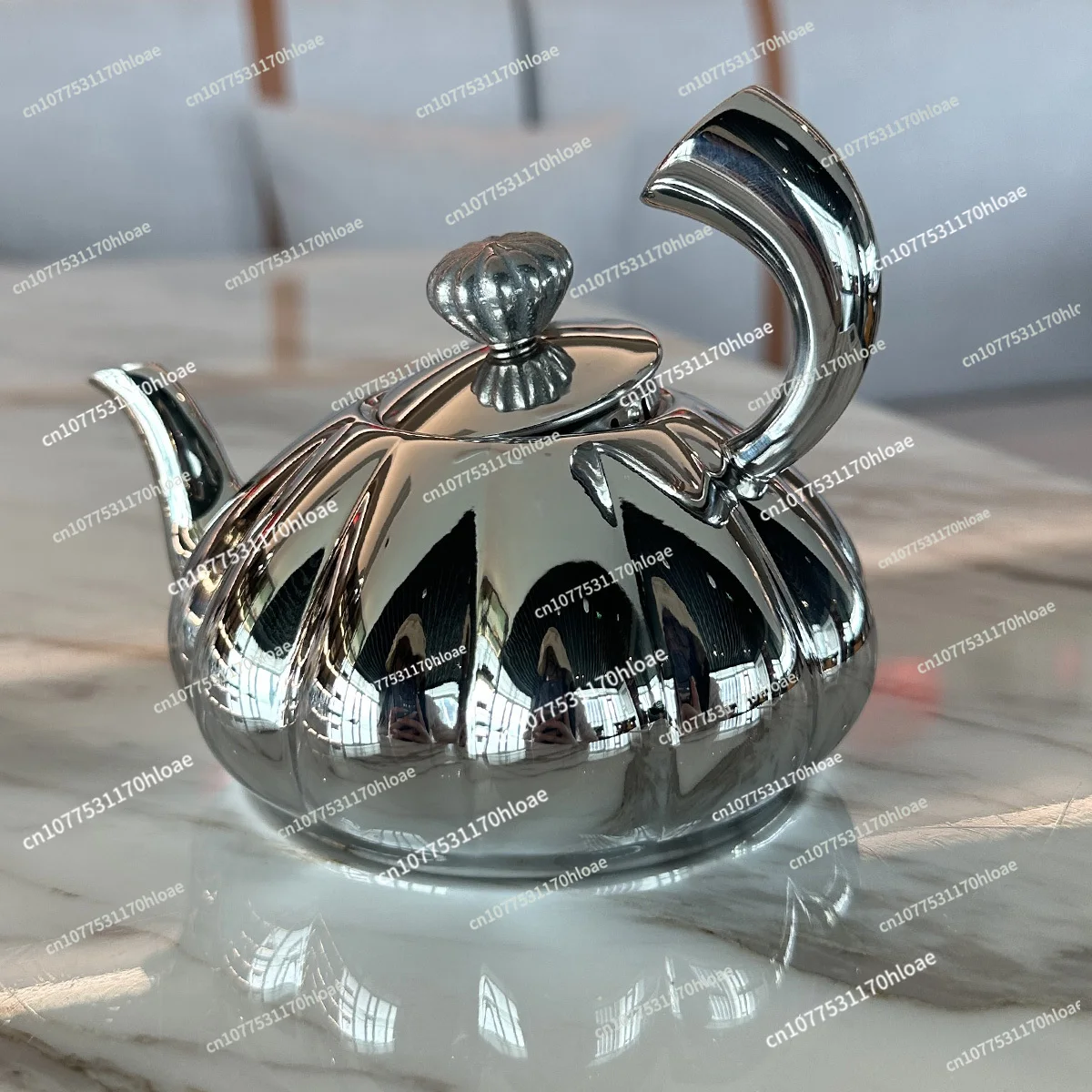 European 304 Stainless Steel Decoration Teapot Candy Box Afternoon Tea Coffee Pot