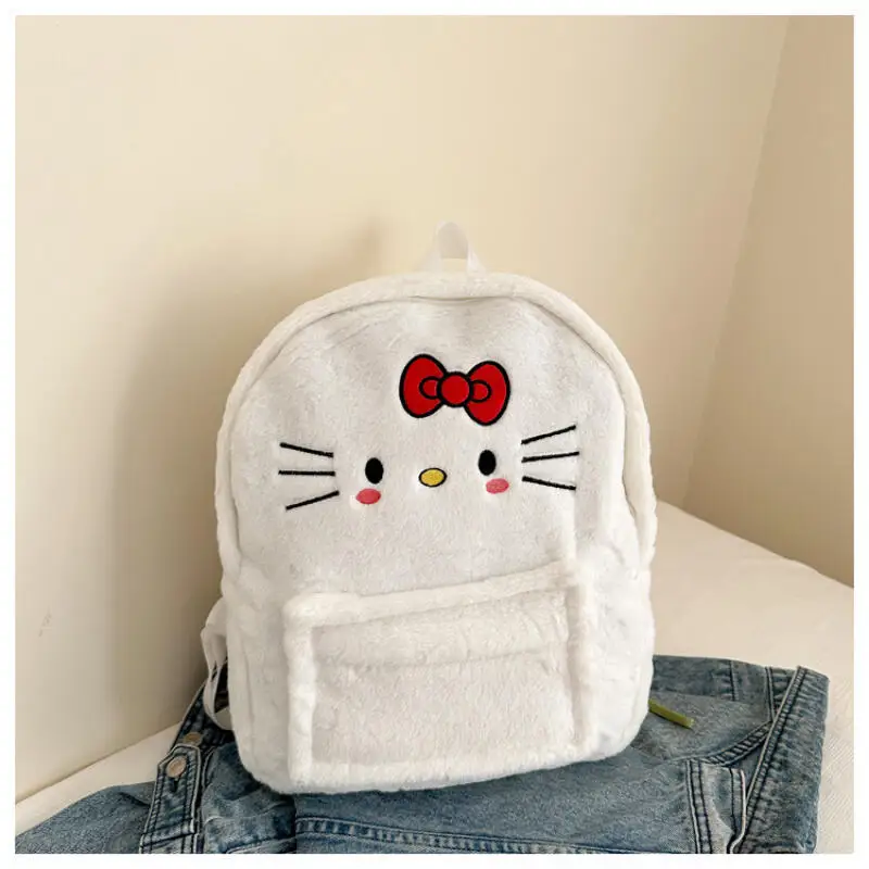 Ransel Boneka My Melody Kartun Baru Sanrio Anime Hello Kitty Cinnamoroll Kapasitas Besar Tas Boneka Lucu Hadiah untuk Siswi