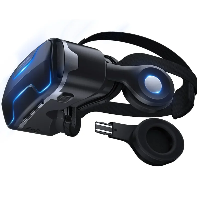 2024 G02ED VR shinecon 8.0 표준 에디션 및 헤드셋 버전, 가상 현실 3D VR 안경, 헤드셋 헬멧 옵션 컨트롤