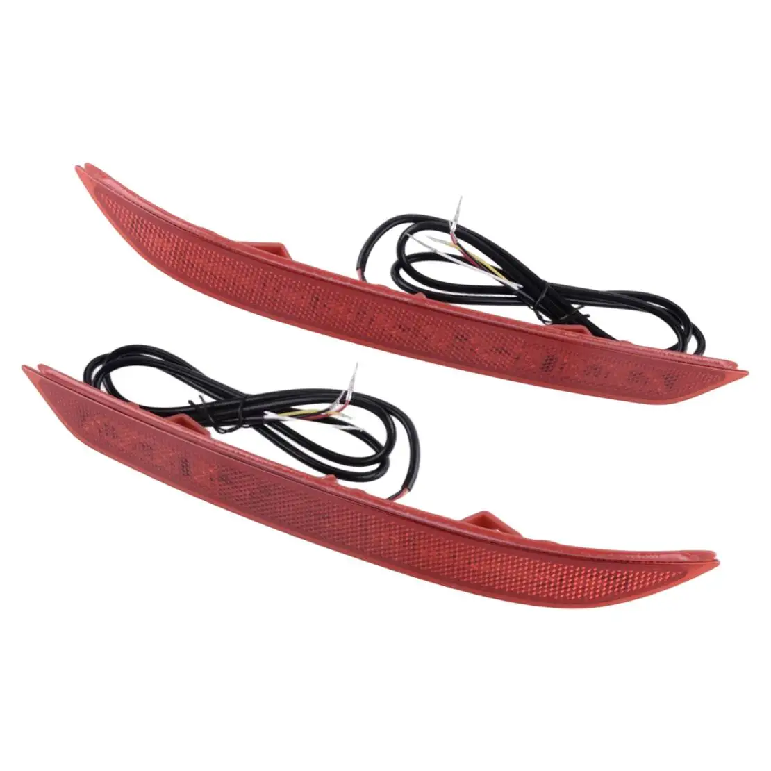 

33505T2AA11 33555T2AA11 HO1184111 1 пара красных светодиодных отражателей заднего бампера, задний стоп-сигнал, подходит для Honda Accord EX LX Hybrid