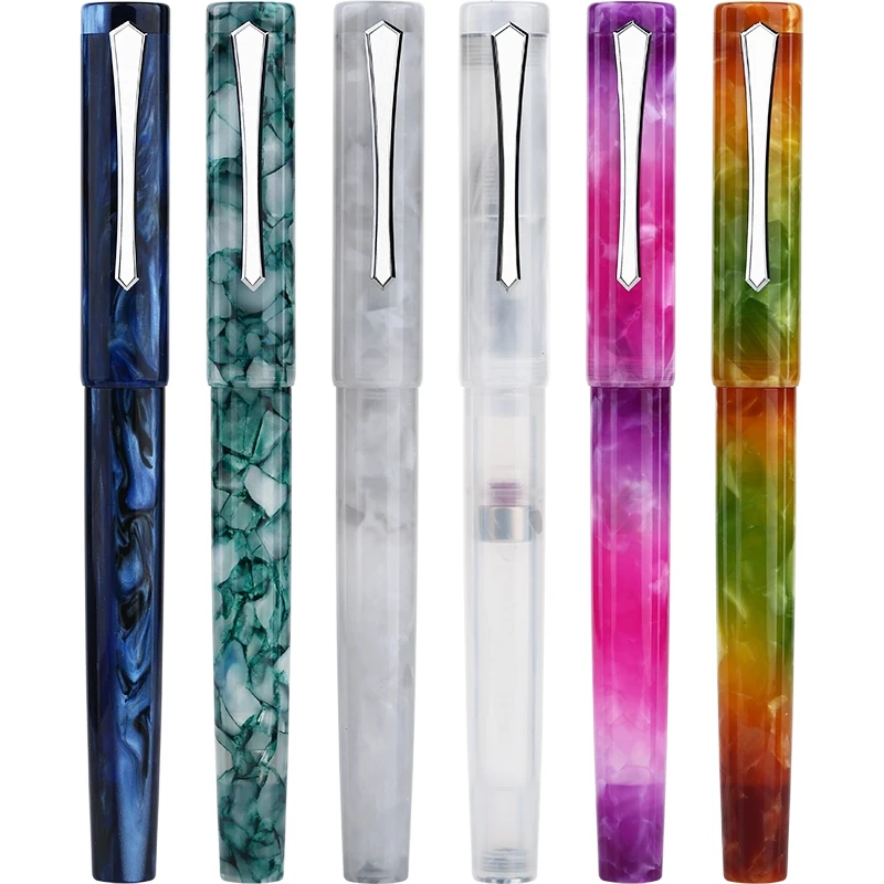 penbbs-487-magnetic-piston-filling-fountain-pen-038ef-05f-imported-patterned-resin-adult-student-writing-calligraphy-gift-pen
