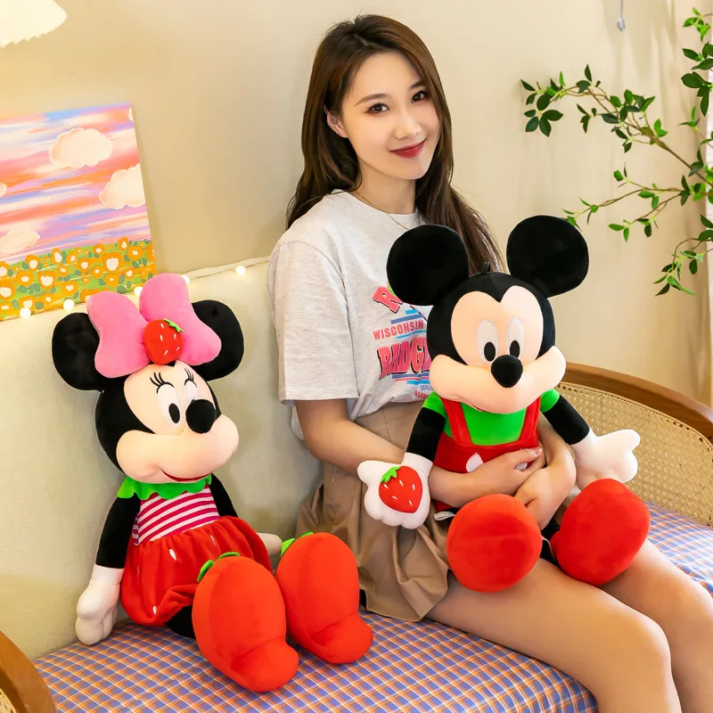 Jouet en peluche Qiqi Nini fraise de dessin animé mignon, joli oreiller pour Couple et enfants, décoration de maison, cadeau d'anniversaire pour filles et enfants