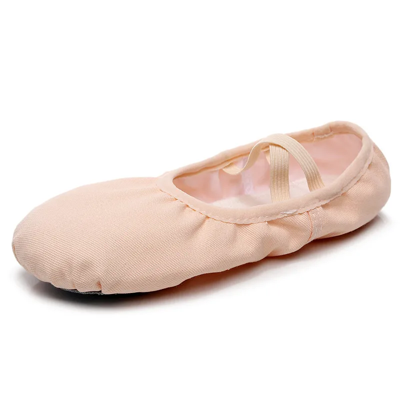 SUN LISA Professional Canvas Soft Ballet Shoes for Women Lady Children Split Leather Sole Dance Shoes Yoga Flat Dancing Shoes