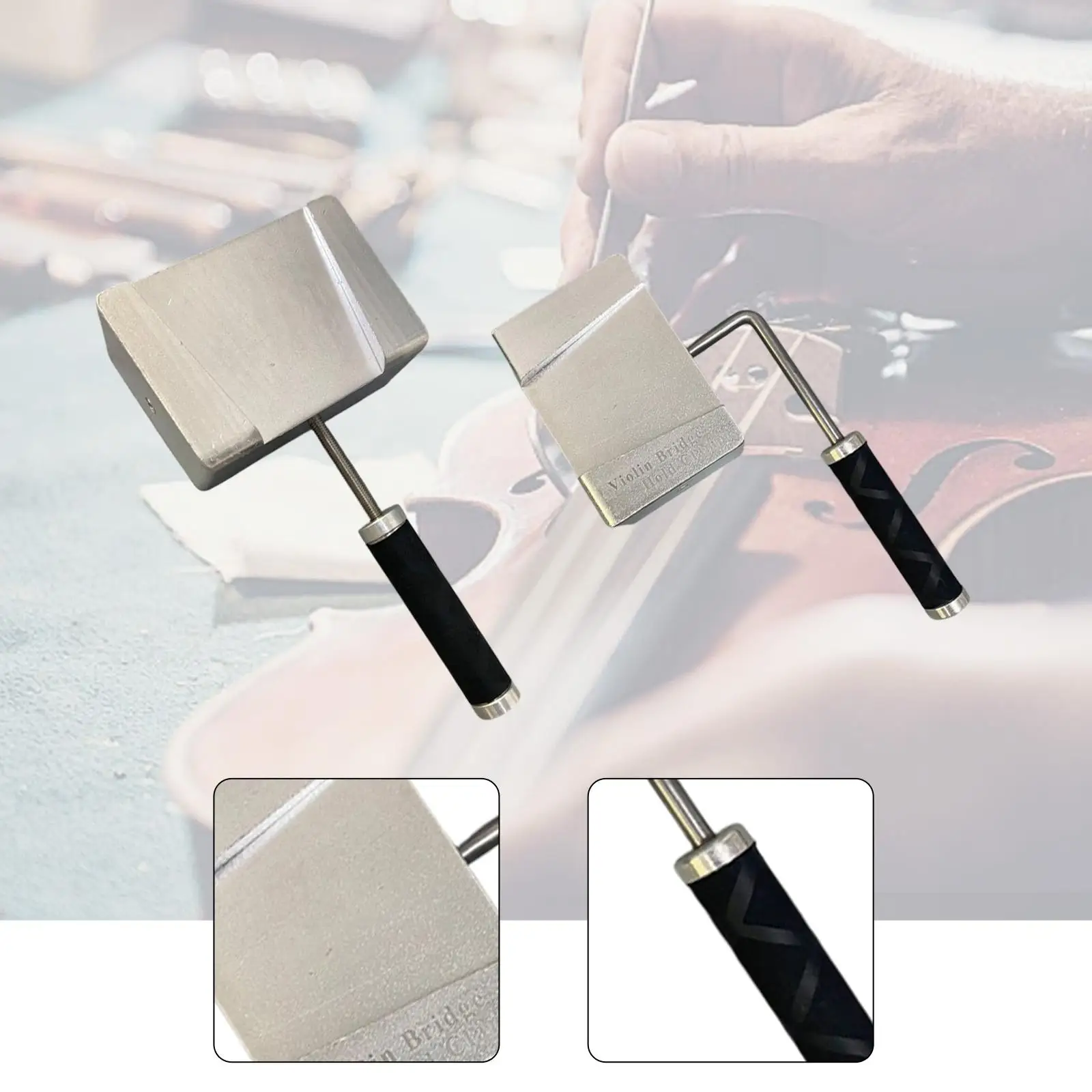 

Зажим для крепления бриджа, профессиональный, портативный инструмент для ремонта скрипок, аксессуары для ремонта альтов, инструмент для фиксации бриджа