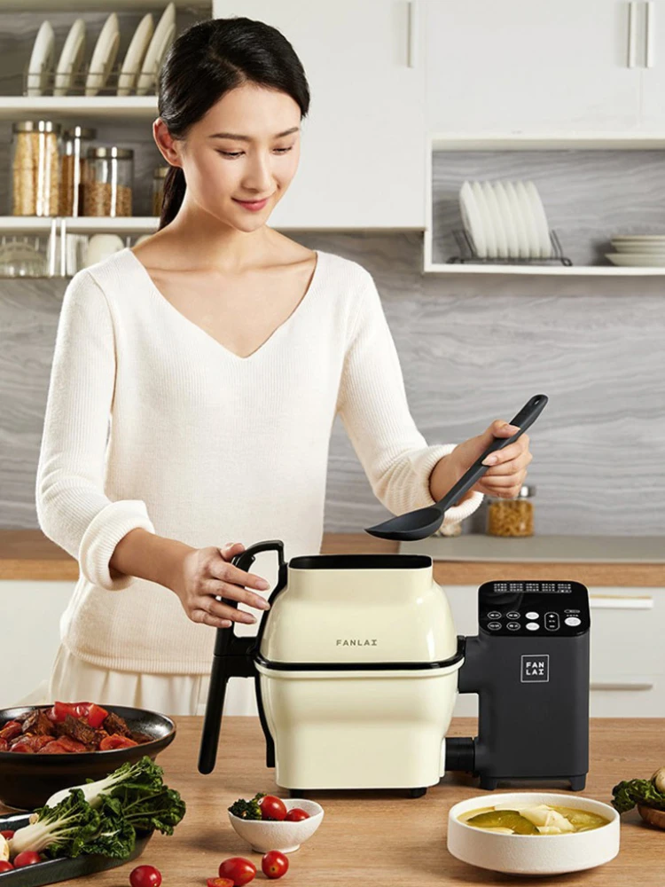 Fanlai M1 fully automatic intelligent device for cooking pots using a household cooking machine