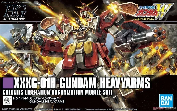 Gundam Bandai HGAC HG  XXXG-01H HEAVYARMS 1/144 236 GUNDAMW Assembly Model Original Product