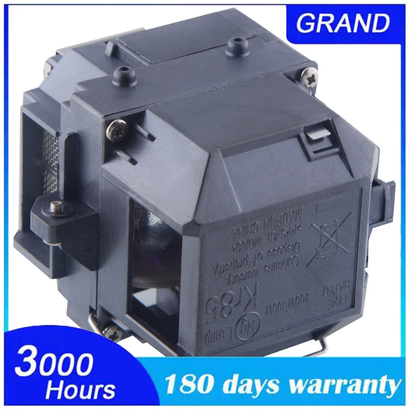 UHE200W V13H010L54 ELPLP54 proyector Compatible con carcasa para EPSON EH-TW450/EX31/EX51/EX71/EB-S7 proyectores, EB-X7