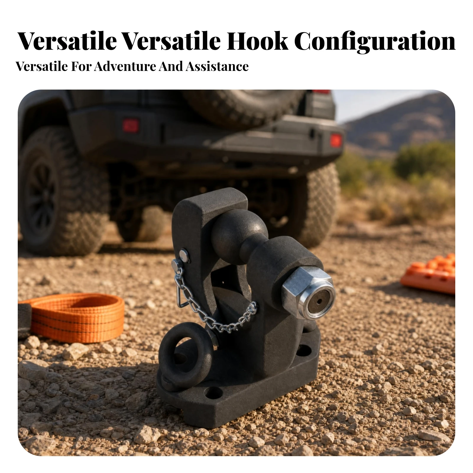 Tow Hitch Ball Mount Compact Tow Ball Mount Vehicle Towing Accessory Heavy Duty Powder Coated