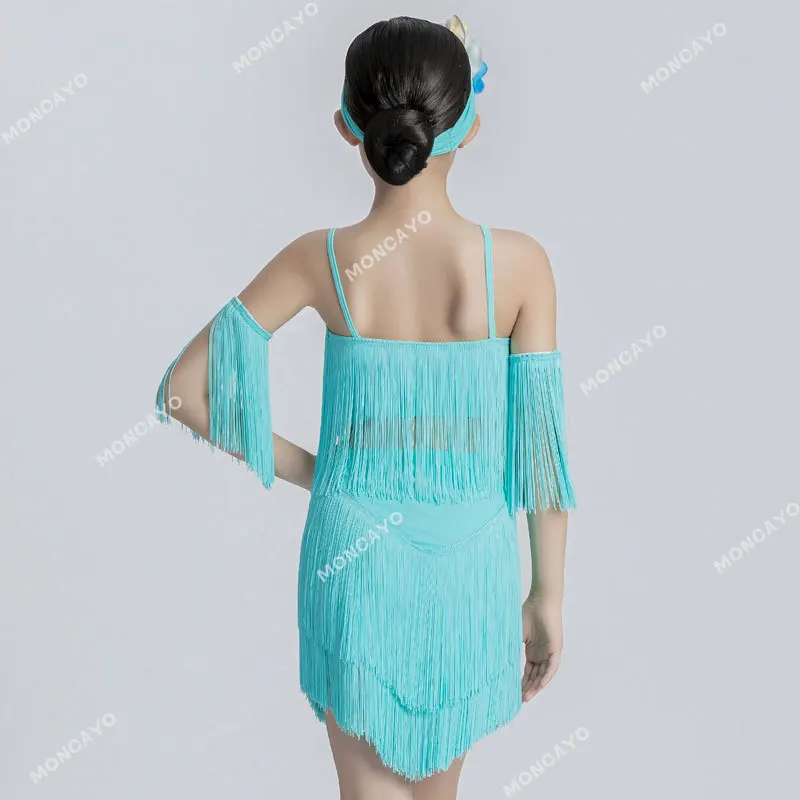 ชุดเต้นลาตินเด็กหญิง ชุดเต้นลาตินสำหรับเด็ก ชุดแข่งขันซัลซ่า ชุดเด็ก ชุดเต้นชาชา รุมบ้า บอลรูม แทงโก้