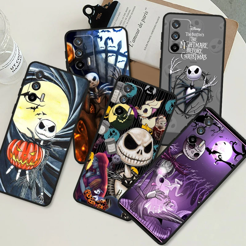 Christmas Nightmare Before For OPPO Realme GT Neo 10 9i 8i 7i 6s 5 Narzo 50i 50A 240W Pro Plus Black Soft Phone Case