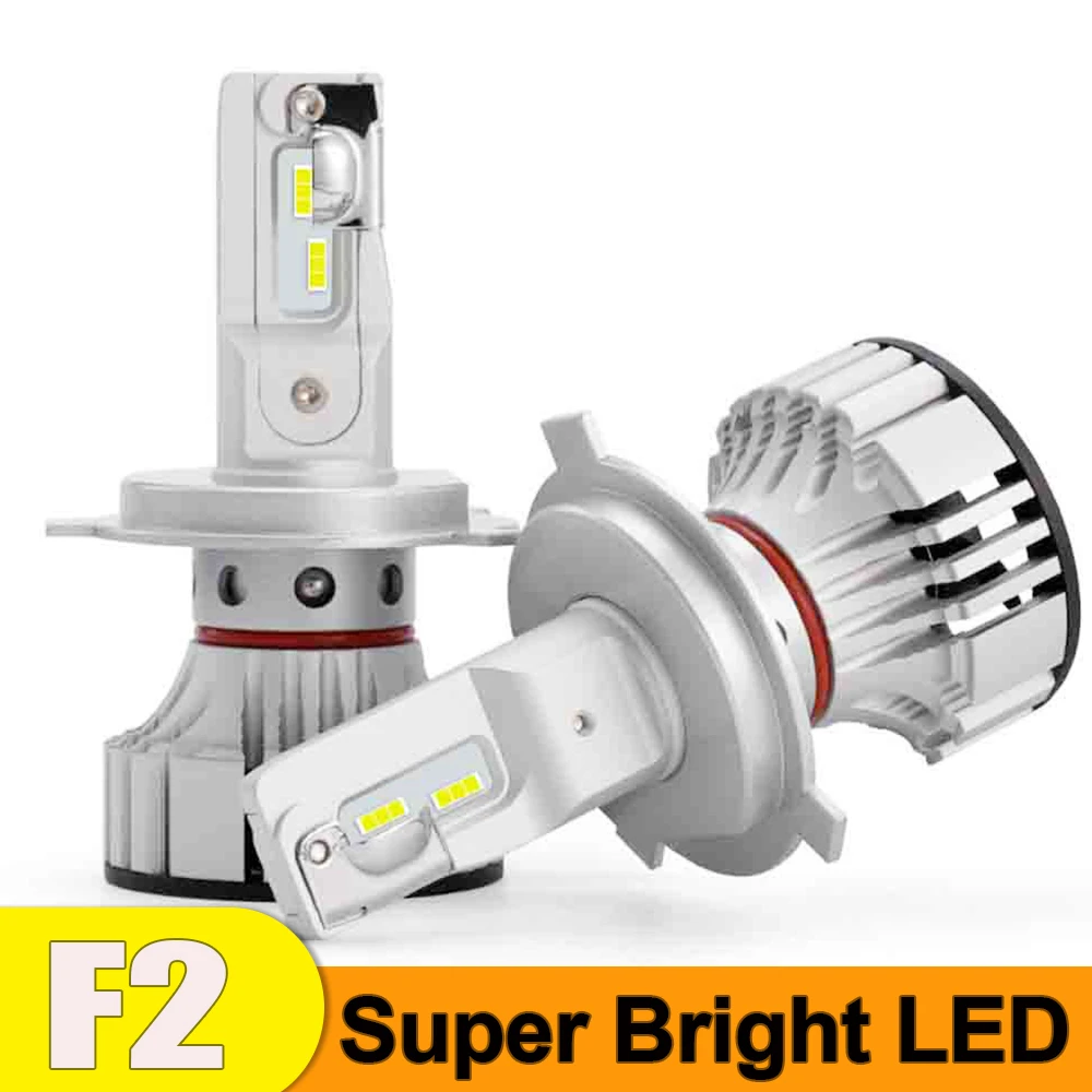 

F2 LED H7 Car Headlight H4 LED canbus H1 H8 H9 H11 9005 9006 72W 12000lm 6000K Car Styling Lamp Auto Headlamp Fog Light bulbs