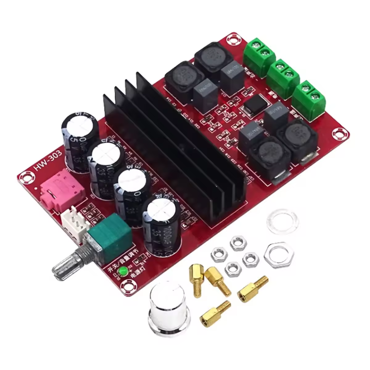 XH-M190 TDA3116D2 Placa amplificadora Digital de alta potencia TPA3116 Módulo amplificadores de dos canales/vías 12V-24V