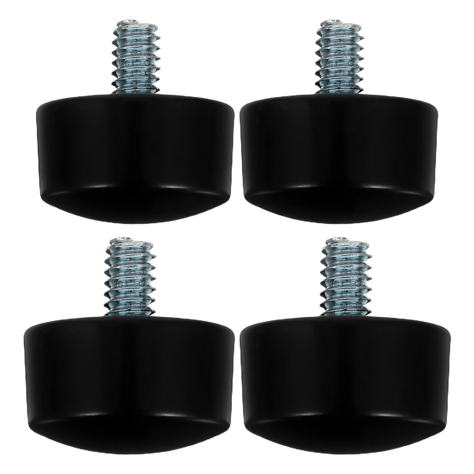 

4Pcs Black Curtain Rod Decorative End Caps Easy Install Room Bedroom Office Window Treatment Finials