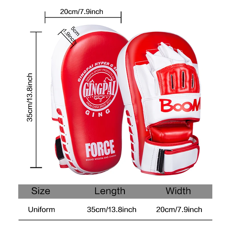 1 Piece Big Target Fighting Sanda Fist Leg Integration Foot Target Arc Boxing Fighting Taekwondo Training Equipment Coaching