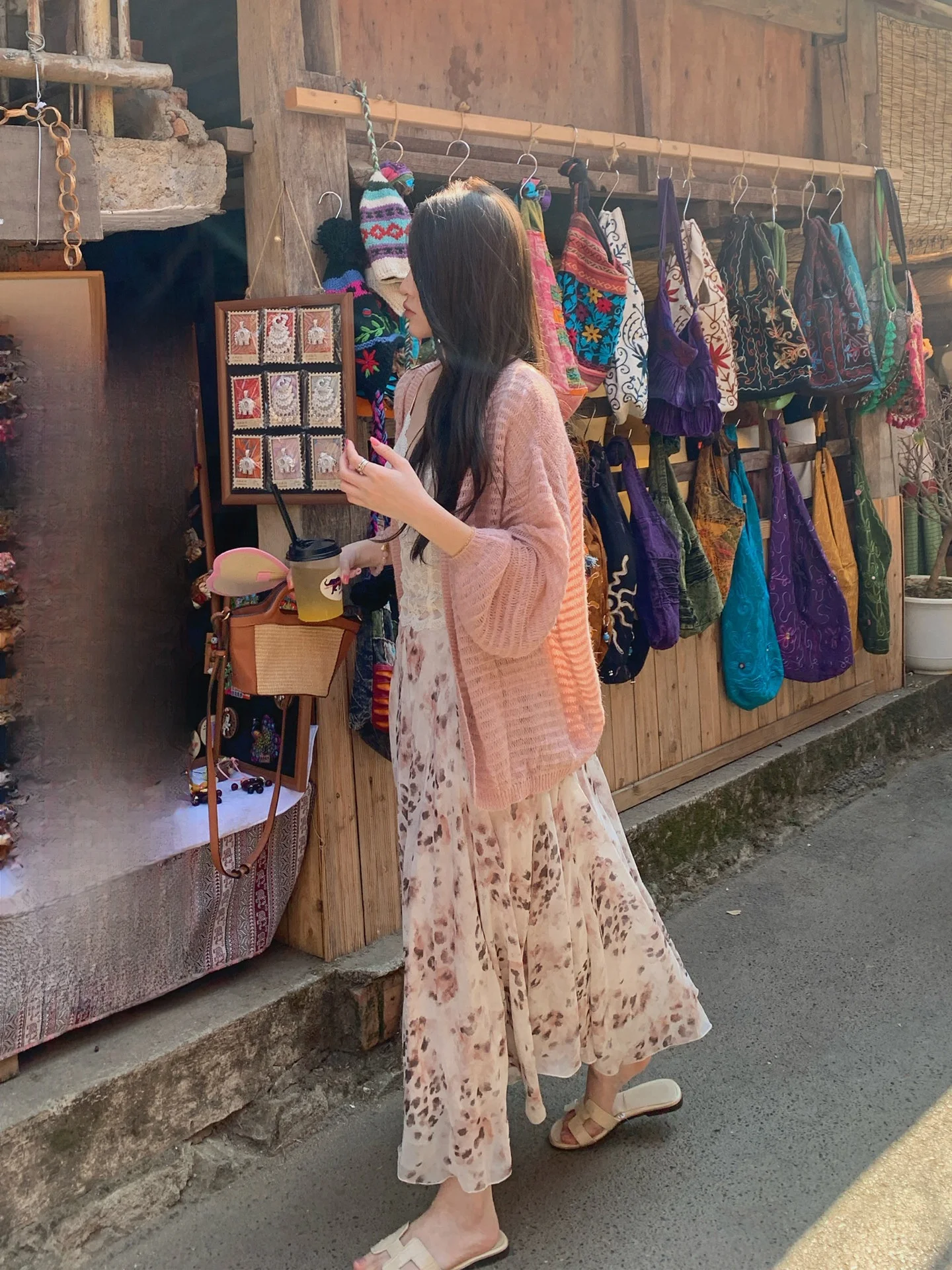 

Юбка миди YEAHLOU весна 2026 с завышенной талией, А-силуэт, с леопардовым принтом, асимметричная, стройнящая, универсальная, из полиэстера, французский стиль