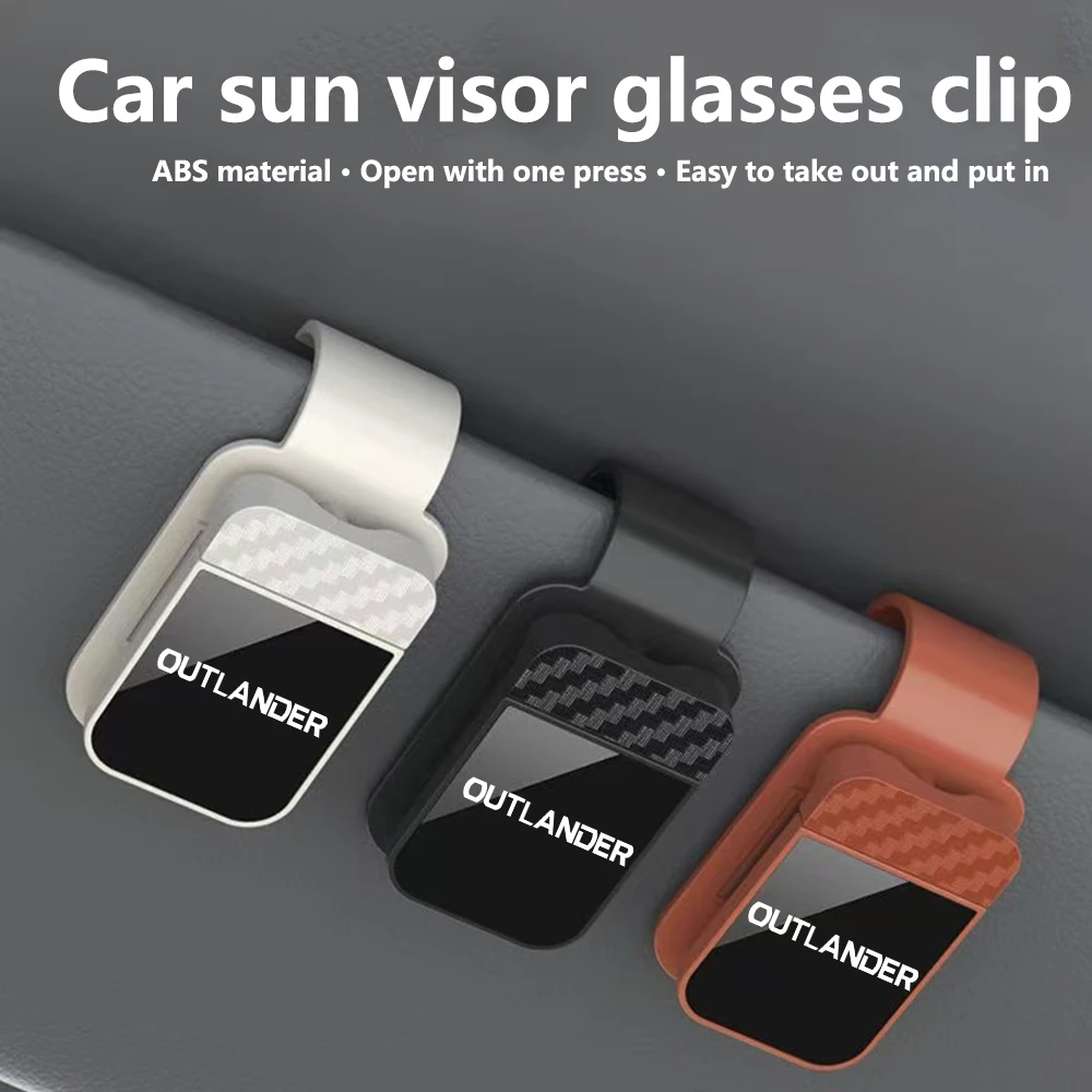 

Автомобильные солнцезащитные очки, солнцезащитный козырек, держатель для очков, держатель для билетов, стабильные зажимы для хранения, очки для Mitsubishi OUTLANDER, интерьер автомобиля