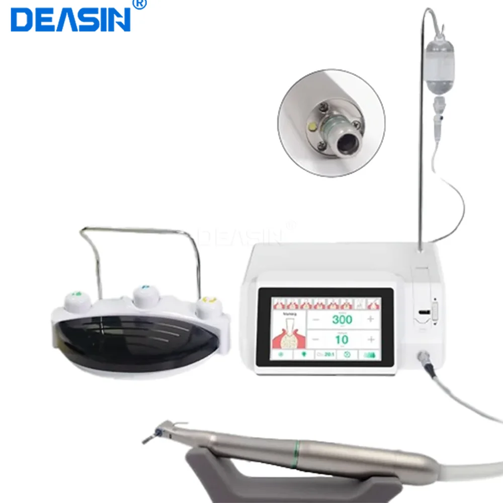 

Dental Implant Motor with LED 20:1 Contra Angle Handpiece Touch Screen Professional Surgical Brushless Drill Implant Unit Machin