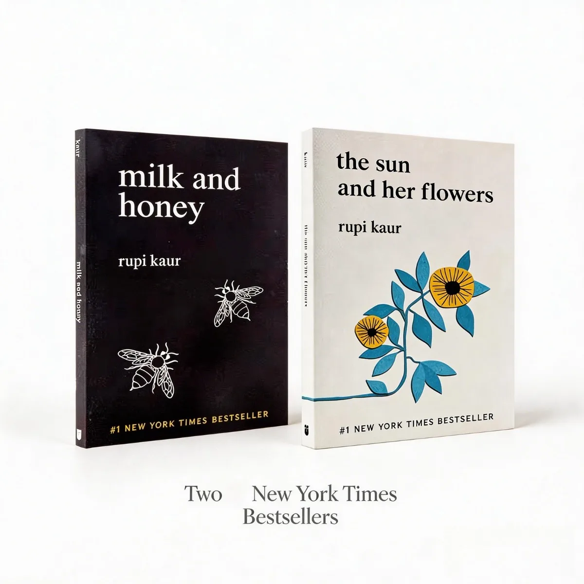 

Rupi Kaur 2 Books Set: Milk and Honey & The Sun and Her Flowers | Bestselling English Poetry Collection