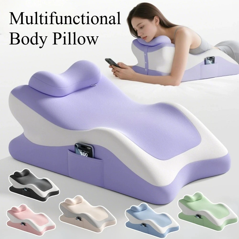 

Multifunctional Body Pillow Large Women Legs Waist Pillow Memory Foam Reading Pillows for Gaming Lie on The Bed Sleeping Pillow