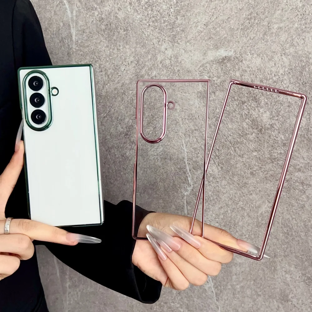 Transparente, weiche Silikonhülle für Samsung Galaxy Z Fold 8 7 6 5 5G, ultradünne, stoßfeste Schutzhülle für Z Fold7 – Detail 2