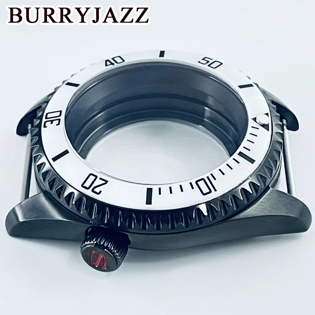 BURRYJAZZ 42 мм улучшенный корпус часов из нержавеющей стали SKX007, водонепроницаемый сапфировый Crysta, подходит для NH34 NH35NH36, механизм, циферблат 28,5 мм