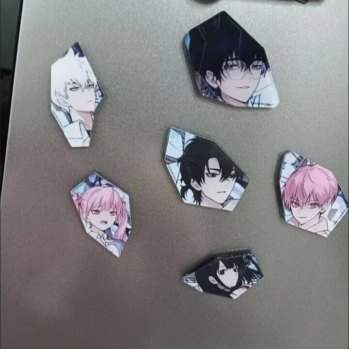 "وكيل الوقت" جزء القطار التجريبي Gu 'Cheng Xiaoshi, Lu Guang, Qiao Ling' زخرفة "مغناطيس الثلاجة" من الأكريليك Gu Zi