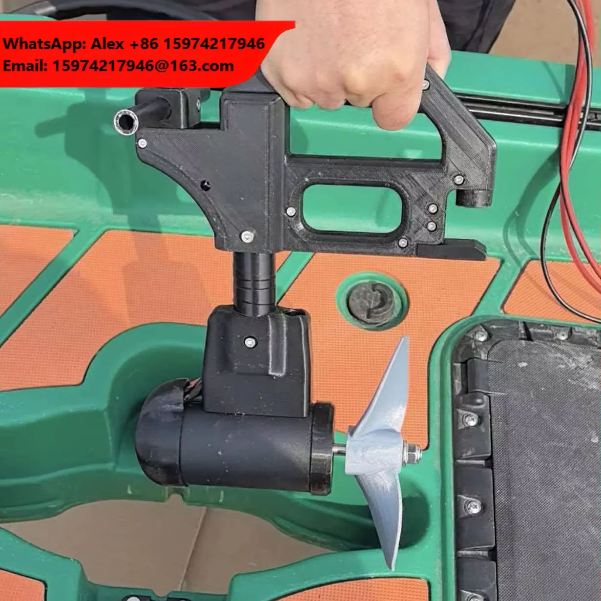 12V 800W Electric Brushless Motor Pedal System Handle Control High Thrust Kayak Boat Propeller Can Backward With Fixing Parts