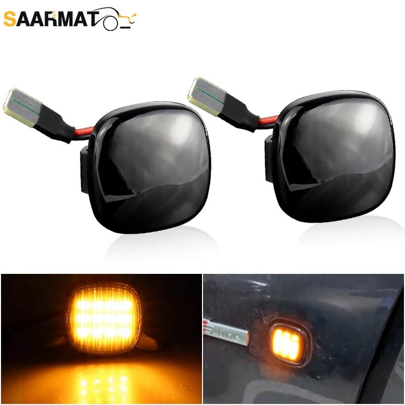 

2pcs LED Side Marker Light Repeater Indicator Lamp For Skoda Fabia Octavia Roomster Praktik 5J Rapid OEM:185327812 Accessories