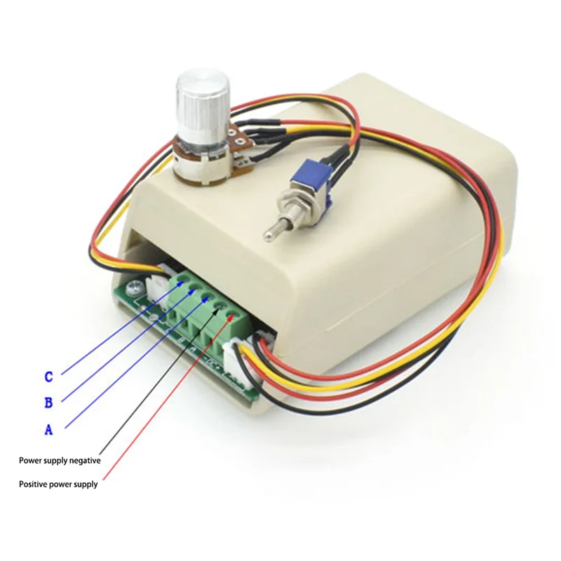 

Bldc Three-Phase Brushless Motor Speed Controller Fan Drive Dc 5-36V 15A With Potentiometer Switch 12V 24V