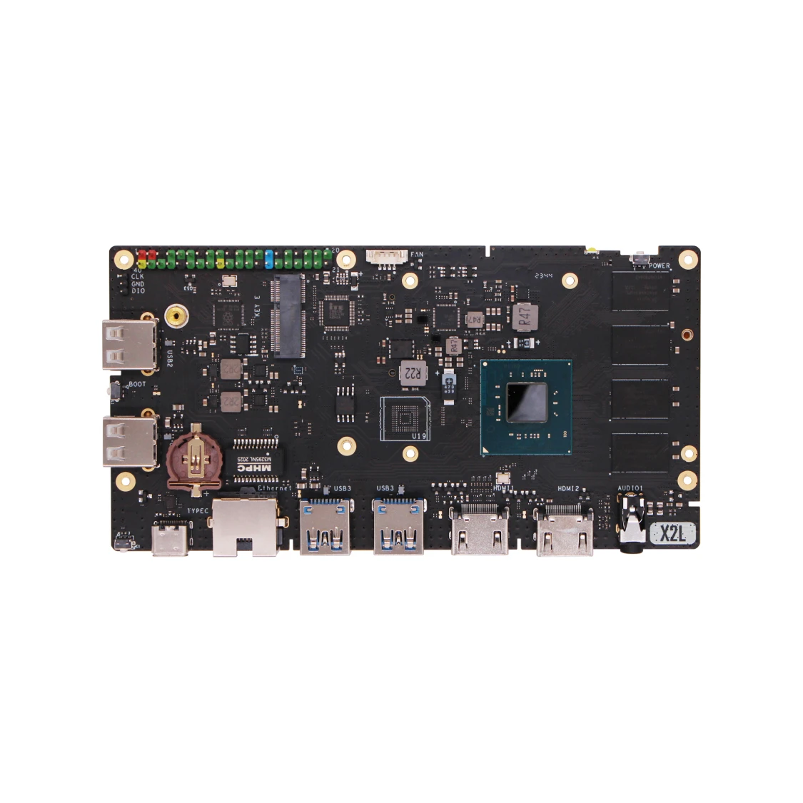 Radxa X2L Intel J4125 4-rdzeniowy procesor SBC, GPU, HDMI z wyjściem 4K, złącze M.2 M Key z PCIe 2.0, komputer jednopłytkowy