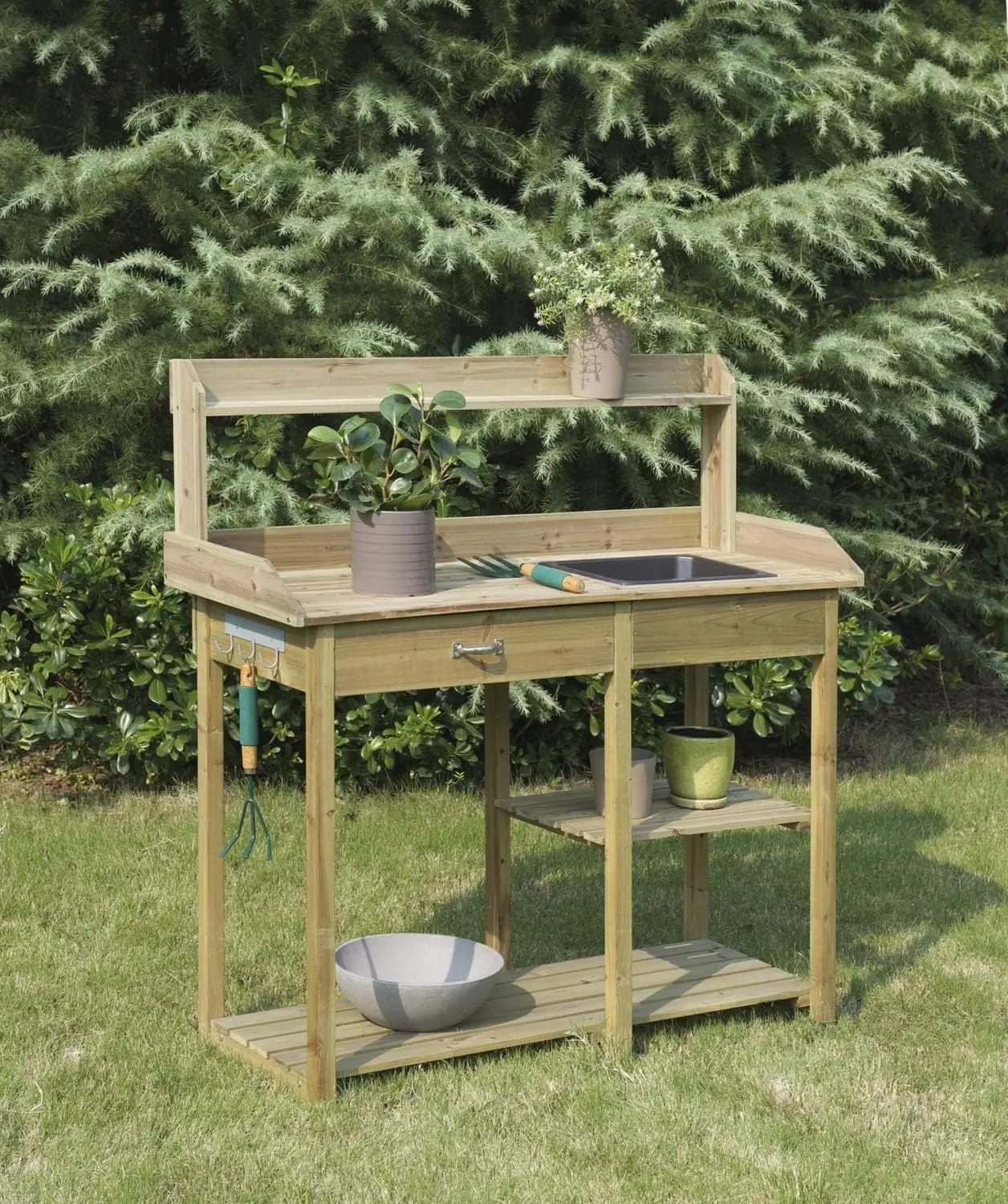 Concepts Deluxe Potting Bench, abete naturale