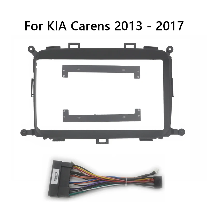 9 Inch 2 Din Car Radio Fascia For KIA Carens 2013-2017 Auto Stereo Audio DVD Player install Dash Panel Frame Kit Bezel Faceplate