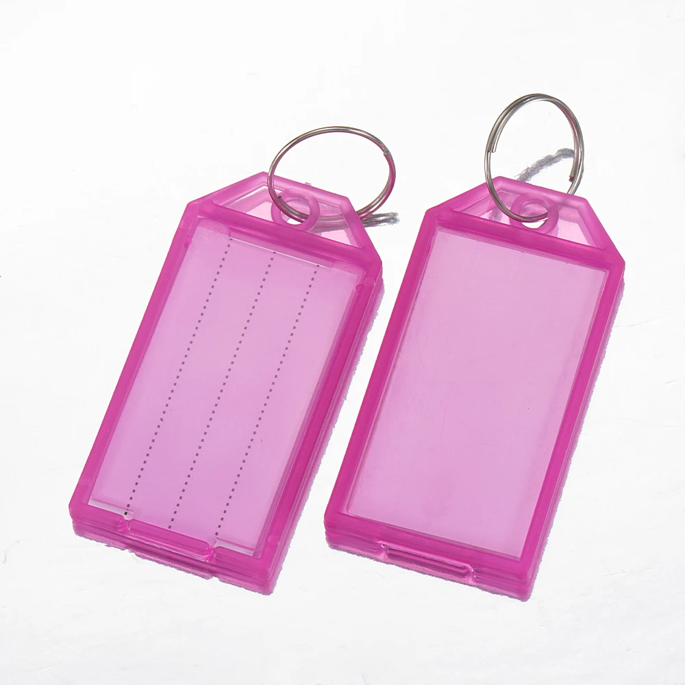 NONE Plastic Keychain Split Ring Multicolor 5