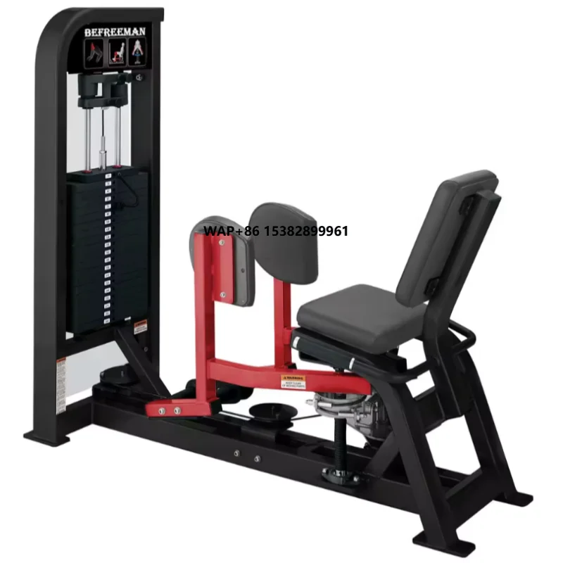 Commercial Adjustable Steel Seated Leg Extension Curl Machine with Pin Load Selection for Strength Training and Body Building