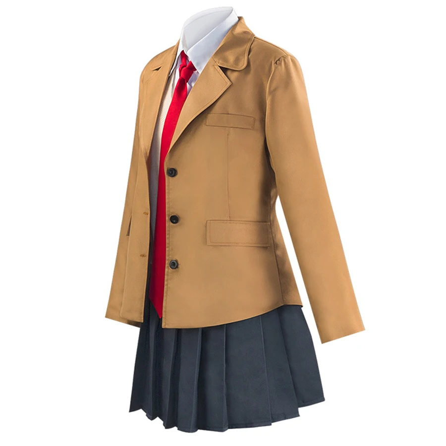 Sakurajima Mai Cosplay Kostuum Pruik Seishun Buta Yarou Yarou Bunny Girl Senpai Cosplay School Uniform Past Anime Cosplay Kostuums