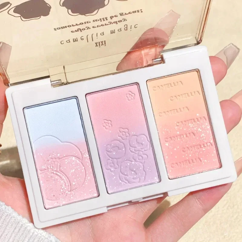 Dreidimensional Relief Mist Color Blush Natural Tender Plate Concealer Plate Contour and Highlighter Palette Makeup Blush Face