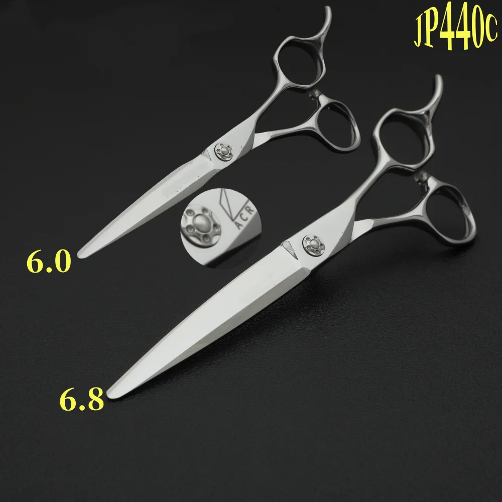 Japan 440C Barber's Scissors Multi-functional small size straight scissors  for thinning hair scissors  4-5-5.5-6-6.5-6.8