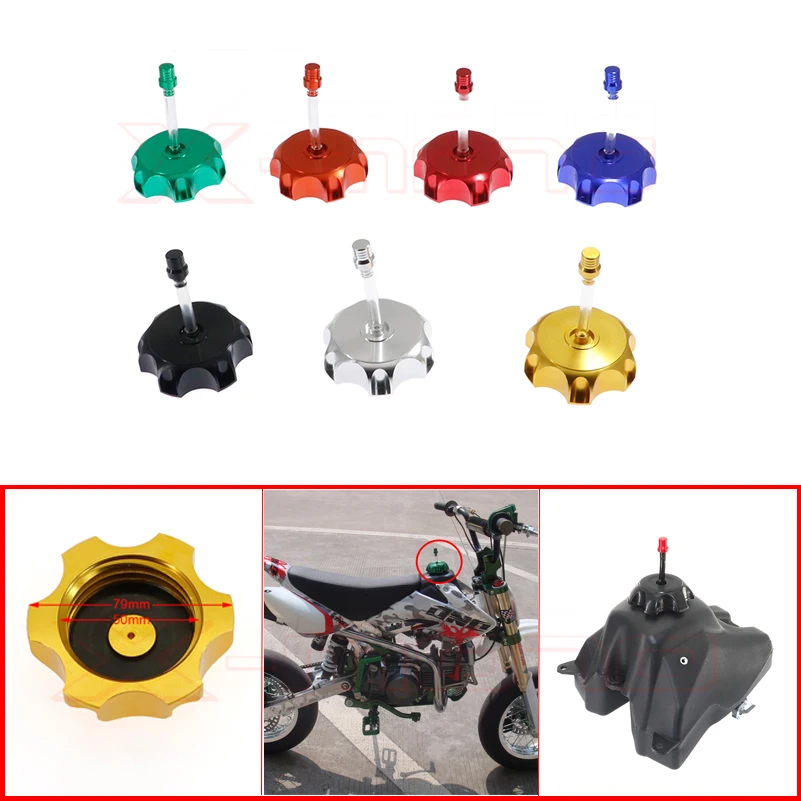 

Крышка бензобака для газового топлива, универсальные алюминиевые аксессуары для мотоциклов с ЧПУ, детали для грязи/пит-байка, квадроцикла, квадроцикла для большинства мотоциклов