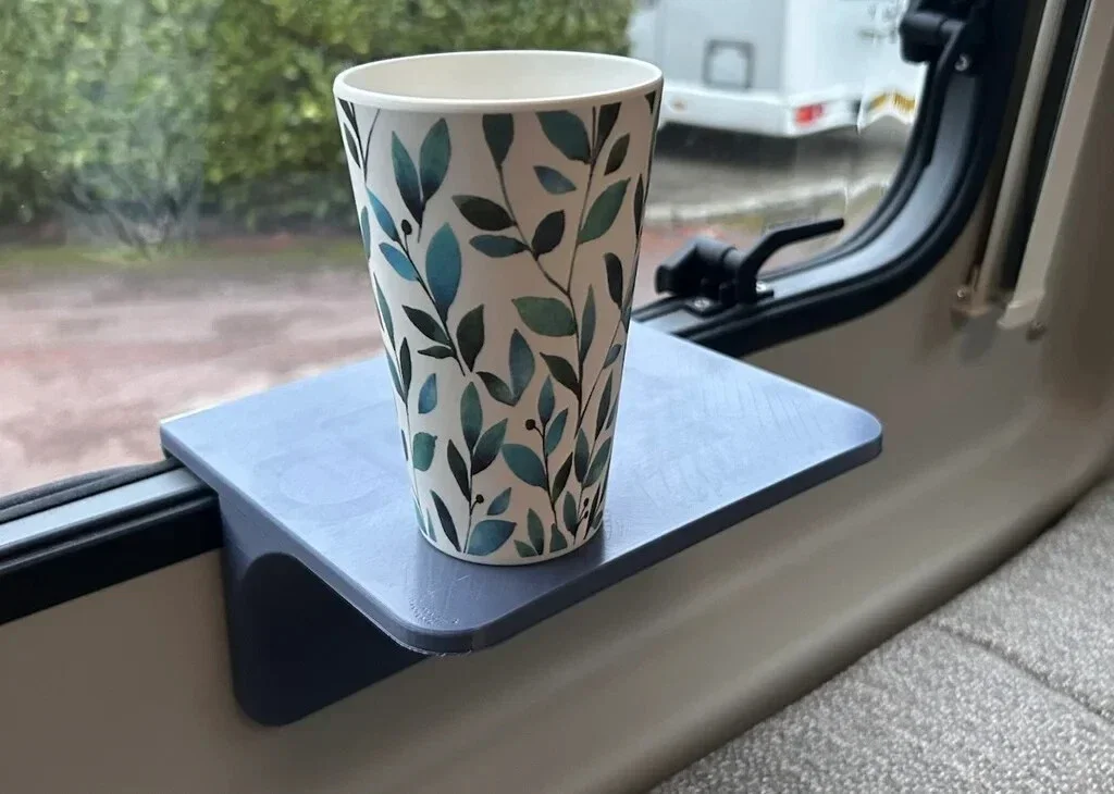 1 قطعة شاحنة التخييم نافذة الرف حامل الكأس لشركة فيات Ducato VW T5 T6 فورد ترانزيت رينو المرور الأسود 4/5 سنتيمتر RV اكسسوارات