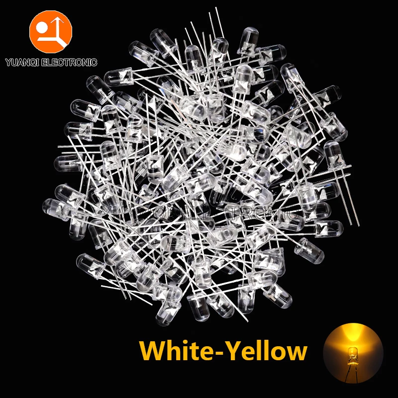 Variant: 100pcs White-Yellow