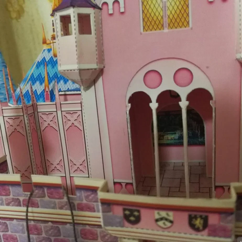 57CM Sleeping Beauty Castle Architecture DIY 3D Paper Model