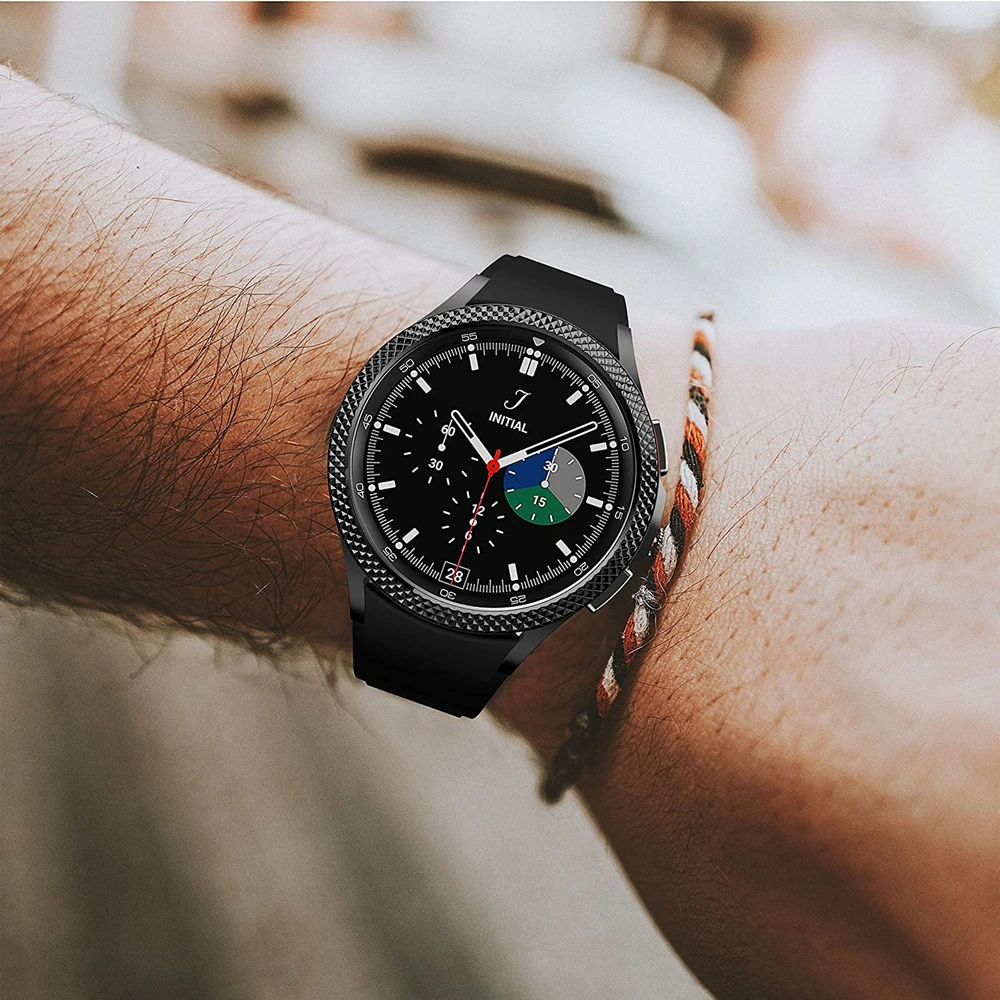 Do Samsung Galaxy Watch 4 Classic 46mm pierścień bezelowy samoprzylepny pierścień ramowy osłona przeciw zarysowaniom galaxy watch4 5 44mm 40mm