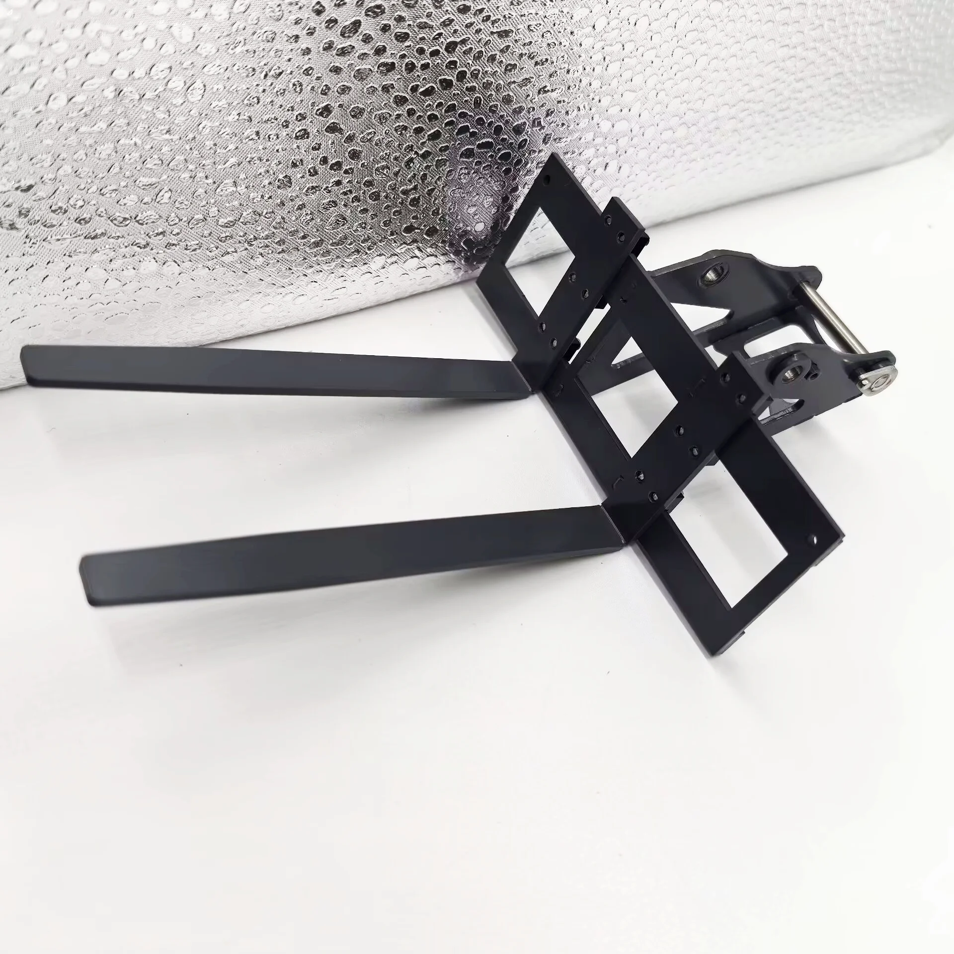 RC 1/14 Metal Non-powered Fork Spare Parts for Tamiya Hydraulic Excavator Loader Dump Truck for SCANIA MAN Tipper DIY Parts