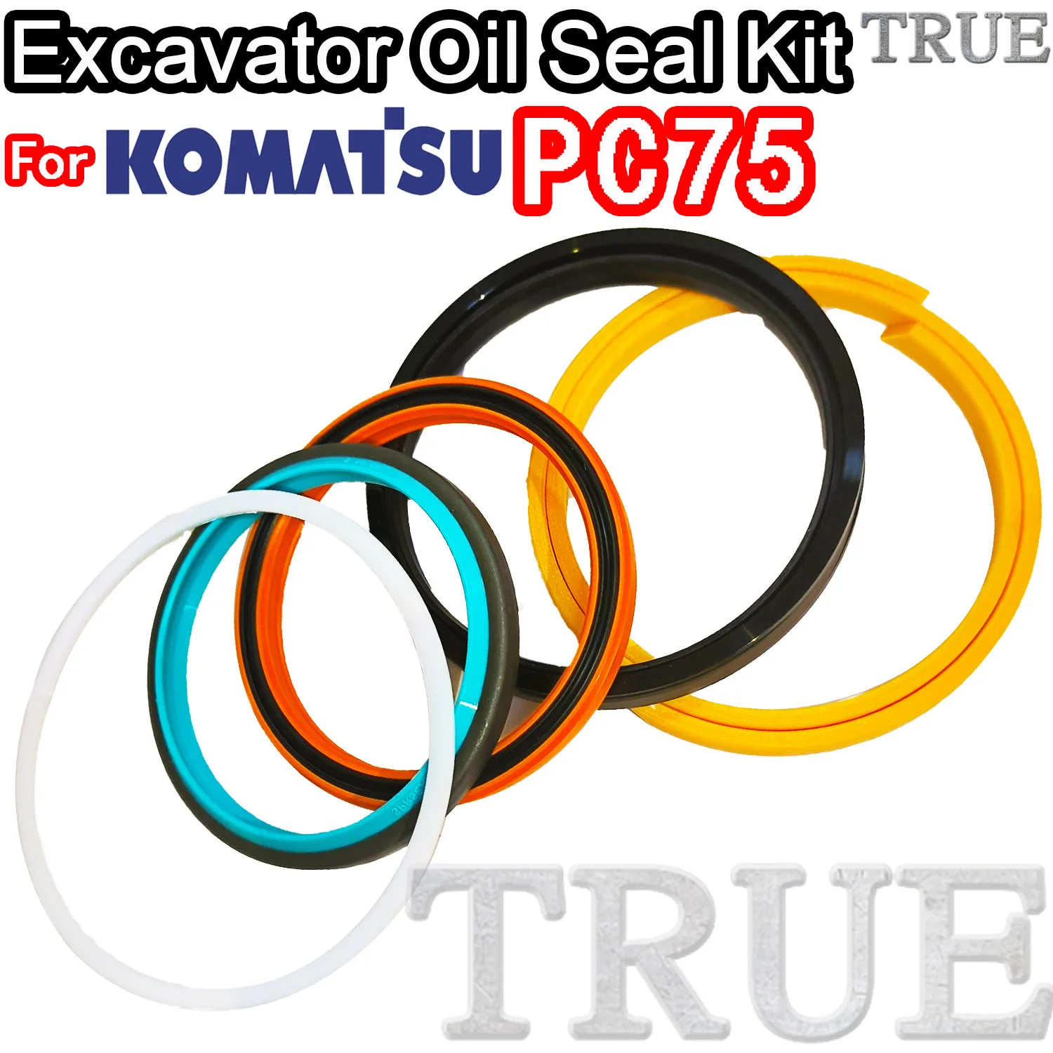 For KOMATSU PC75 Excavator Oil Seals Kit Repair MOTOR Piston Rod Shaft Replacement Dust Bushing FKM High Quality Hit VLE ZENOAH