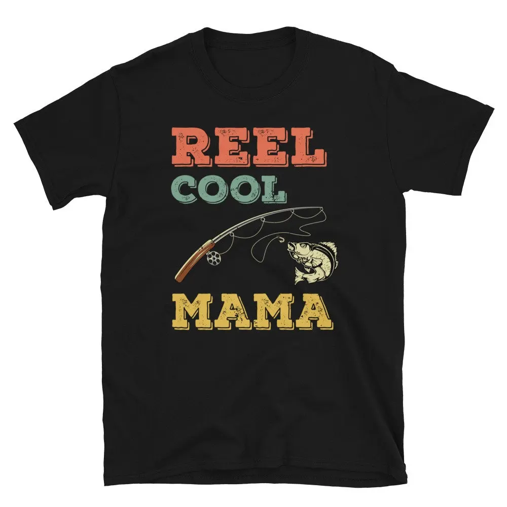 Reel Cool Mama Walleye Fishing T Shirt Mom Fish Fisherwomen Fisher Woman Fisherwoman