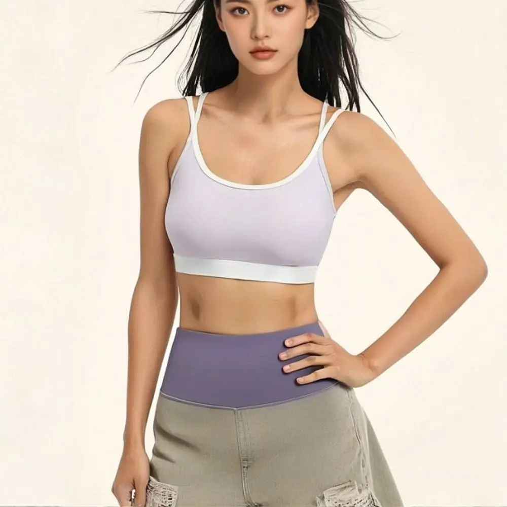 

Cross Belt Seamless Sports Bra Anti-shake Moisture-Wicking Yoga Soft Bra Lingerie Beauty Back Underwear for Women Women