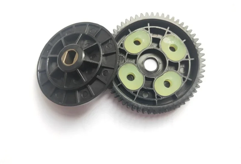 TAOPlastic Spur Gear 57 Tooth and Damper Bush Main Reduction Gear Buffer Block for 1/5 Hpi Rofun Rovan KM Baja 5b Rc Car Parts