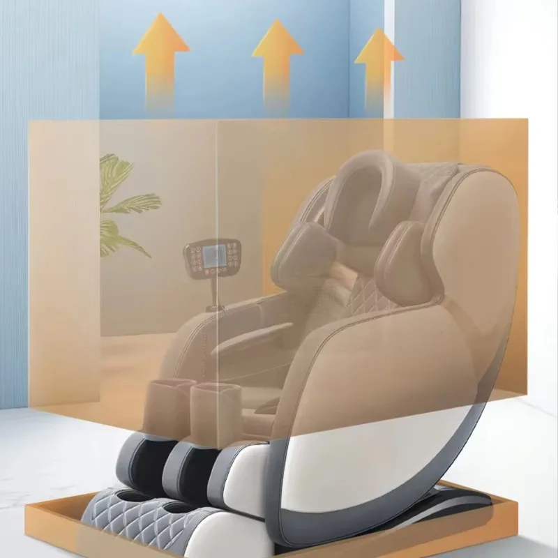 Custom Designed Luxury Modern Multi-Functional Shiatsu 4D Manual-Wired Full Body Recliner Zero Gravity Heating Massage Chair