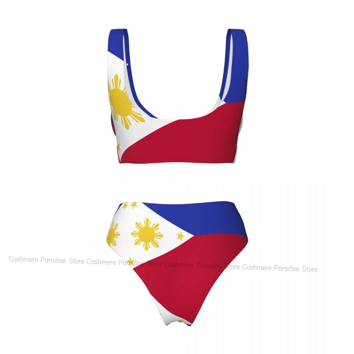 Philippines Flag Women Bikini Set Swimsuit Push Up Female Swimwear Bathing Suit